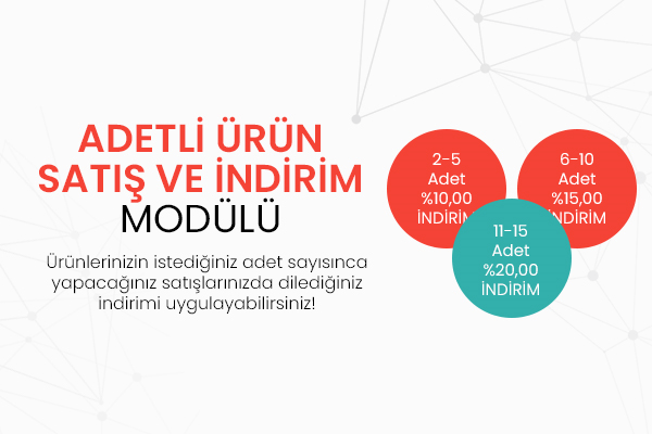 ProTicaret ETicaret Adetli Satış Modülü