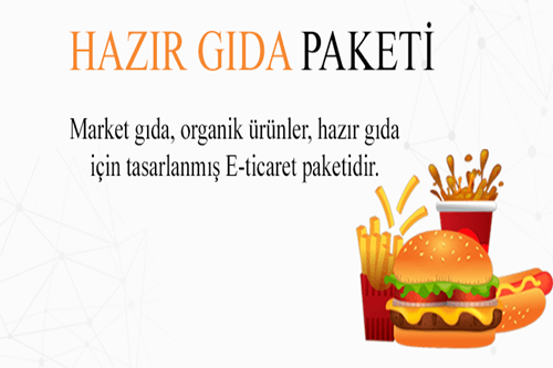 ProTicaret Hazır Gıda - Yemek E-Ticaret Paketi