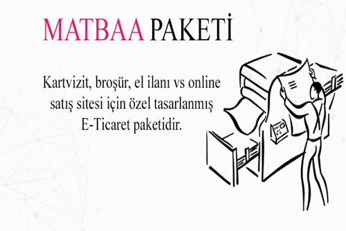 Matbaa-Baskılı Ürünler E Ticaret Satış Paketi