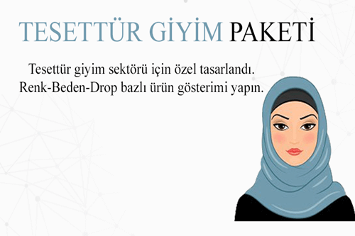 ProTicaret Tesettür Giyim E-Ticaret Paketi