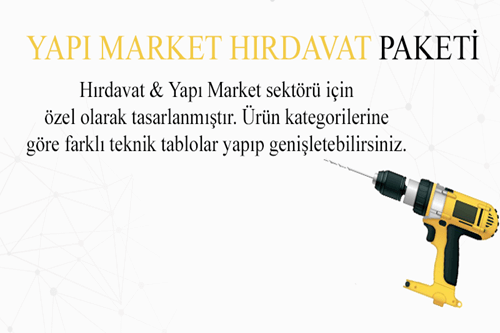 	ProTicaret Hırdavat & Yapı Market E-Ticaret Paketi